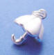 sterling silver white enamel umbrella