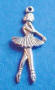 sterling silver ballerina charm