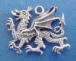 sterling silver dragon charm