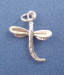 sterling silver dragonfly charm