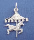 sterling silver carousel horse wedding cake charm