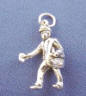 sterling silver 3-d mailman wedding cake charm