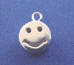 sterling silver smiley happy face charm