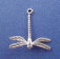 sterling silver dragonfly charm