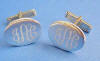 sterling silver monogrammed cufflinks