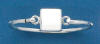sterling silver square monogram personalize engraveable bracelet