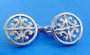 sterling silver scroll-work cufflinks