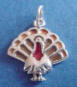 sterling silver turkey charm