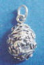 sterling silver easter egg charm