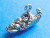 sterling silver cornucopia charm