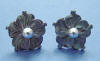 sterling silver black mother of pearl earrings