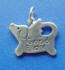 sterling silver good boy dog charm