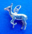 sterling silver deer fawn charm