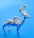 sterling silver deer buck charm