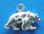 sterling silver 3-d bear charm