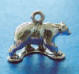 sterling silver 3-d black bear charm