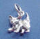 sterling silver cat charm