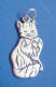 sterling silver cat charm