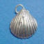 sterling silver seashell charm