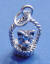 sterling silver kitten in basket charm