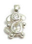 sterling silver april dog birthstone charm