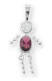 sterling silver february boy birthstone charm