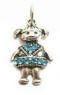 sterling silver girl in sweater december birthstone charm