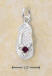 sterling silver january sandal birthstone charm