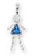 sterling silver december girl birthstone charm