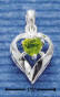 sterling silver august heart birthstone charm