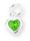 sterling silver august heart birthstone charm