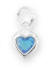 sterling silver december heart birthstone charm