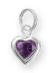 sterling silver february heart birthstone charm