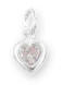 sterling silver june heart birthstone charm