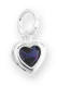 sterling silver september heart birthstone charm