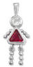 sterling silver july birthstone girl charm