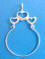 sterling silver charm holder necklace size pendant