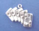 sterling silver las vegas cards wedding cake charms