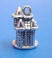 sterling silver fairy tale castle wedding cake charm