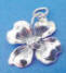 sterling silver dogwood charm