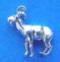 sterling silver goat charm for wedding day good luck