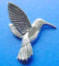 sterling silver hummingbird wedding cake charms