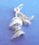 sterling silver knigt wedding cake charm