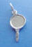 sterling silver hand mirror wedding cake ribbon pull charm