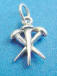 sterling silver christian three nails symbol charm