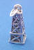 sterling silver new orleans oil derrick wedding cake charm