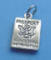 sterling silver passport wedding cake charm