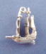 sterling silver las vegas pirate ship wedding cake charm