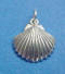 sterling silver new orleans wedding cake charm sea shell