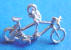 sterling silver wedding cake tandem bike charm for your bridesmaid charm cake